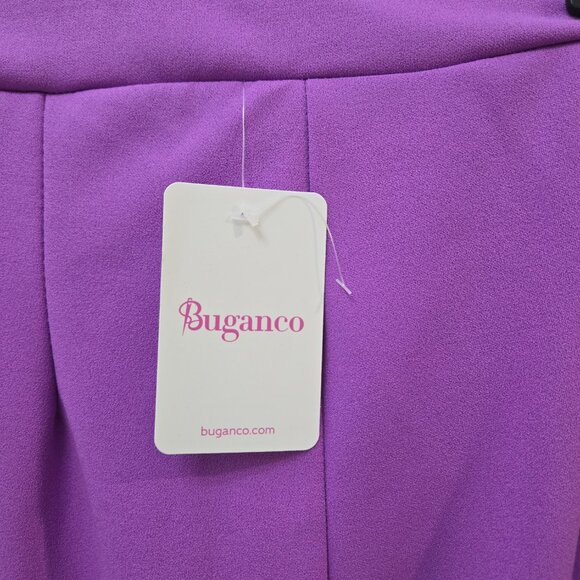 💜 Buganco Purple Two-Piece Set – Bow Accent Jacket & Trousers (NWT) - Picture 4 of 13